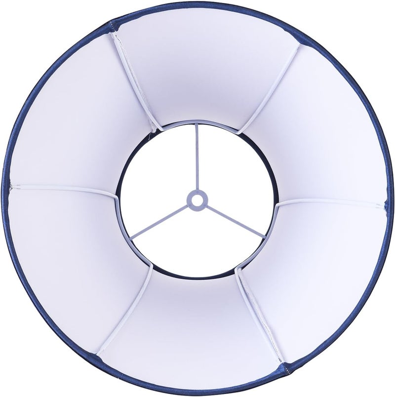 JERHOUS 2 Pcs Blue Lamp Shades vintage Bell lamp shade 6.7``Top x 13``Bottom x 10``High(Spider) Medium Lampshade for Table & Bedside Lamp - Image 4